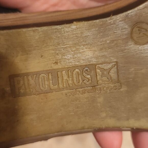 Pikolinos Women's Black & Tan Sandals w/ Ankle Straps Size 41 US 10-10.5 - Picture 12 of 12